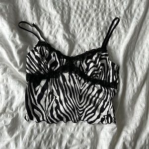 SHEIN Zebra tank top